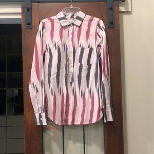 J. Crew Faded Striped Buttoned Shirt